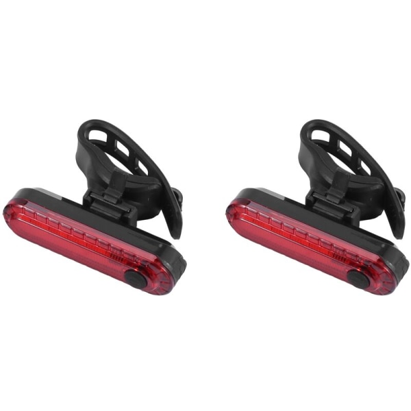 2 kpl/setti takavalo, ultra USB-ladattava takavalo, punainen suuri intensiteetti LED-lisävarusteet sopii kaikkiin maantiepyöriin, kypäriin