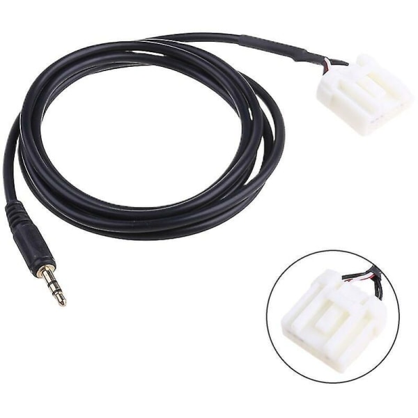 Car Player Audio Input Cord Adapter Compatible with Mazda 2 3 5 6 3.5mm Aux Jack Connector