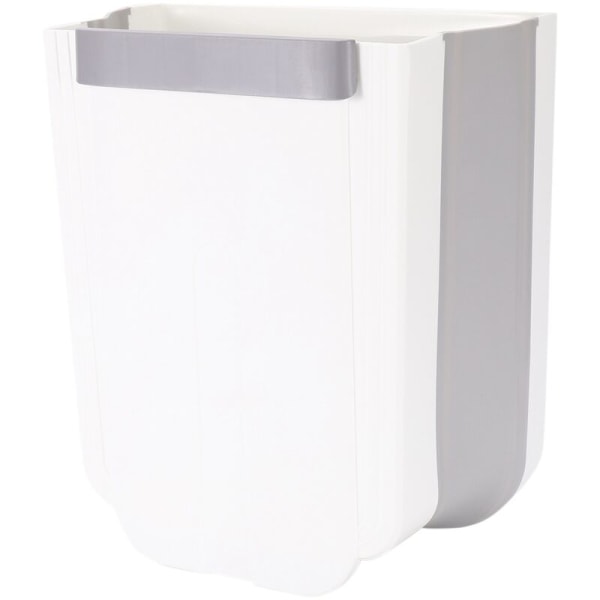 Folding Trash Can Kitchen Cabinet Garbage Door Hanging Door Can Be Wall Mounted Car Trash Can Toilet Waste Storage White