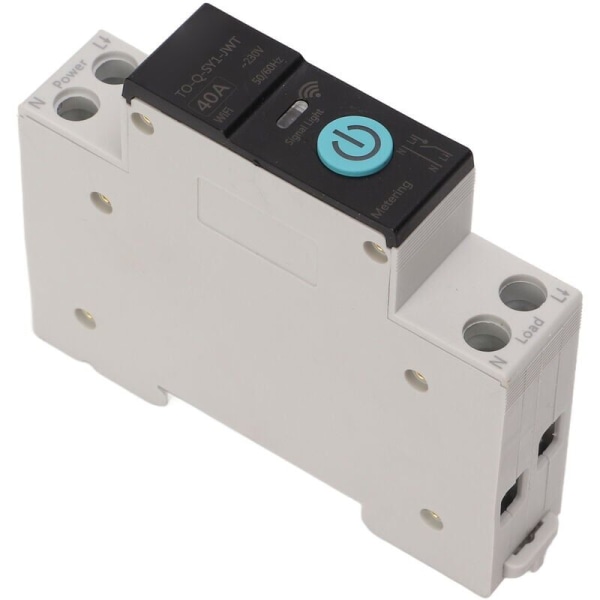 Din-skena kretsbrytare Smart WIFI-brytare Trådlös mobiltelefon Fjärrkontroll 3 tidsinställningslägen Funktion för hushållsapparater Lämplig för hemmet(40A)