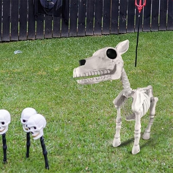 Halloween Hesteskelet, Hestekranie Prop, Halloween Skelet Hest Dekoration, Halloween Skelet Hest Indendørs