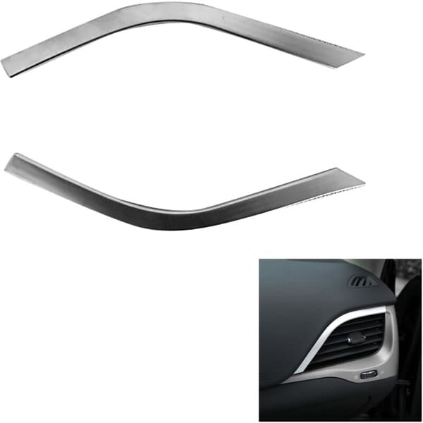 Til 2014-2018 ABS Chrome Bil Side Øvre Aircondition Udluftningsdæksel Trim Interiør Tilbehør