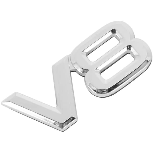 2X 7.5X3.5Cm Auto V8 -tarrat 3D kromimerkki