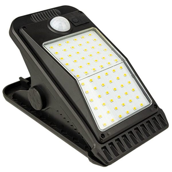 72LED Solcelle Klipslampe IP65 Vandtæt Menneskekropssensor Væglampe Havebelysning til Udendørs Have og Terrasse Varm