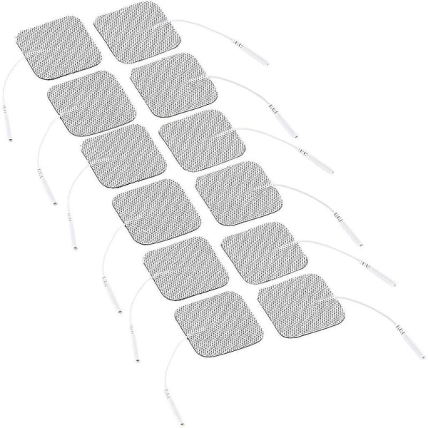 Tens-elektroder: sett med 3 elektroder for stimulering av strøm, 5 x 5 cm, hvert sett med 4 (Tens-elektroder)