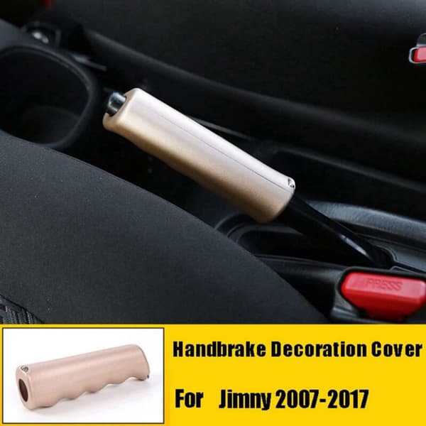 Bilde Håndbrems Dekor Deksel Interiør Girskift Spak Trim Tilbehør for Jimny 2007-2017 Gull