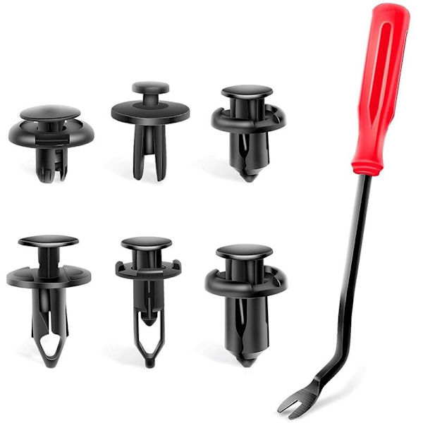120 stk. bilplastnitter, fastgørelsessæt med 6,3 mm, 8 mm, 9 mm og 10 mm ekspansionsskruer, kofanger-push-clips