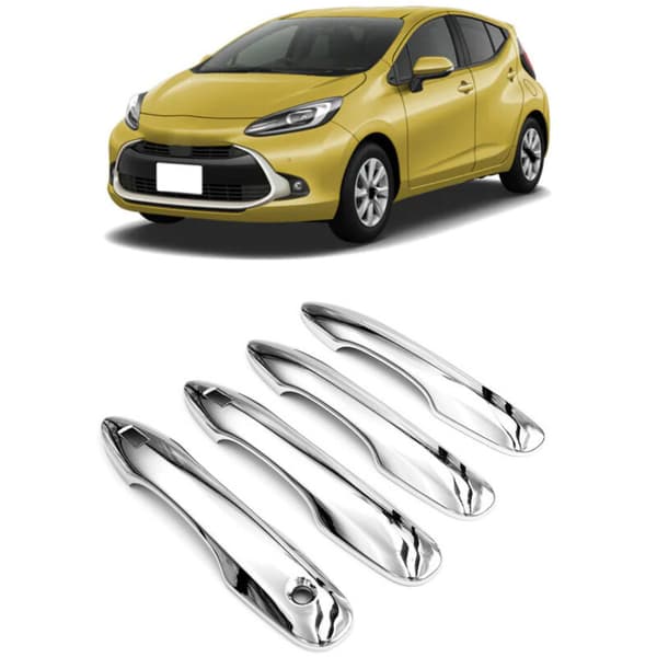 Deksel for utvendig dørhåndtak til AQUA Prius C 2021 kromtilbehør