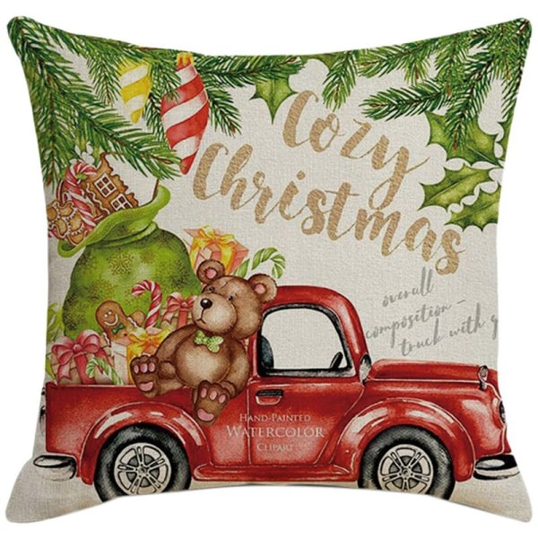 Christmas Pillow Square Home Decor Special Pillowcases Cushion Covers for Sofa Car 45X45CM