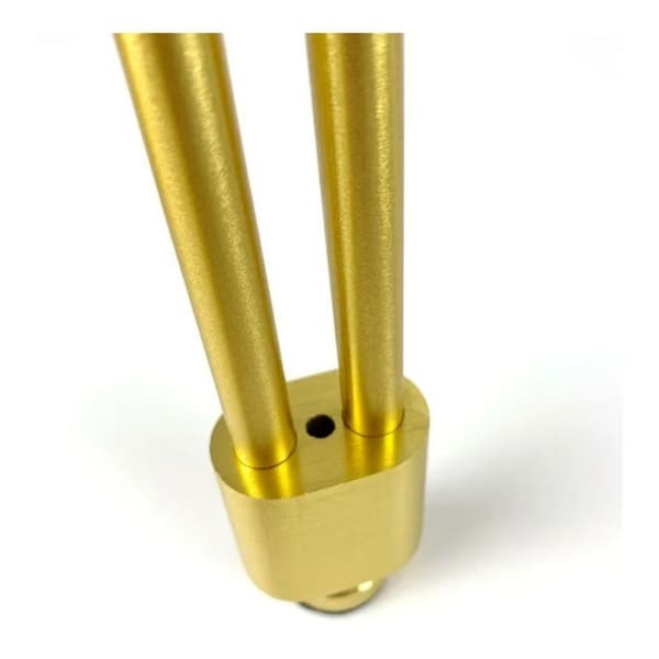 Møbelben Sett med 2 Justerbare Møbelben Solid Aluminiumlegering (Børstet Gull 10cm)