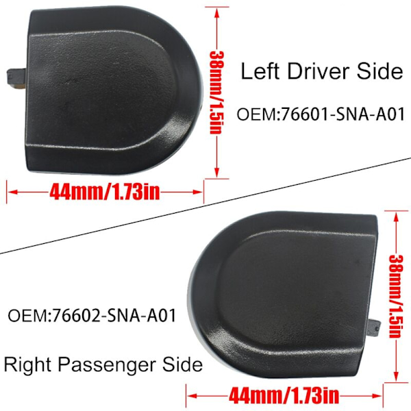 76602--A01 Vindrutetorkararmtäckning för - 4 dörrars sedan 2006-2011 - Höger
