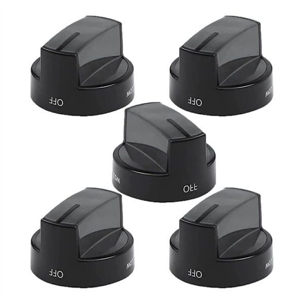 W10339442 Komfyr Knotter (Pakke med 5) Passer Til Whirl-Pool Gasskomfyr WFG524SLAS2, WFG524SLAW0, Erstatter PD00004340, 2311008