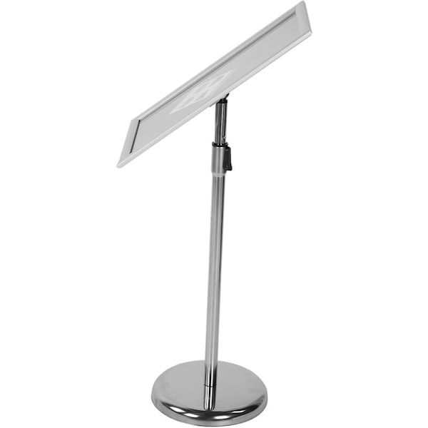 A3 Justerbar Menytavla Hållare, Silver Golvstående Posterhållare (Rät Vinkel)