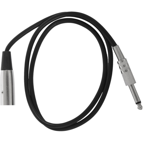 3-polet XLR-stik til 6,35 mm 1/4 tommer mono han-stik kabel 1 meter (ca. 3,3 fod)