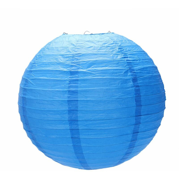 1 x Japansk Japansk Papir Lanterne Lampskærm til Bryllup, 40cm (16inch) Navy Blå