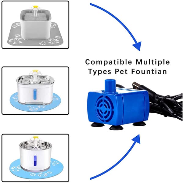 Kat D' Pump, Pet D' Pump Udskiftningspumpe -DC160 Motor til Rund, Blomsterhat Kat