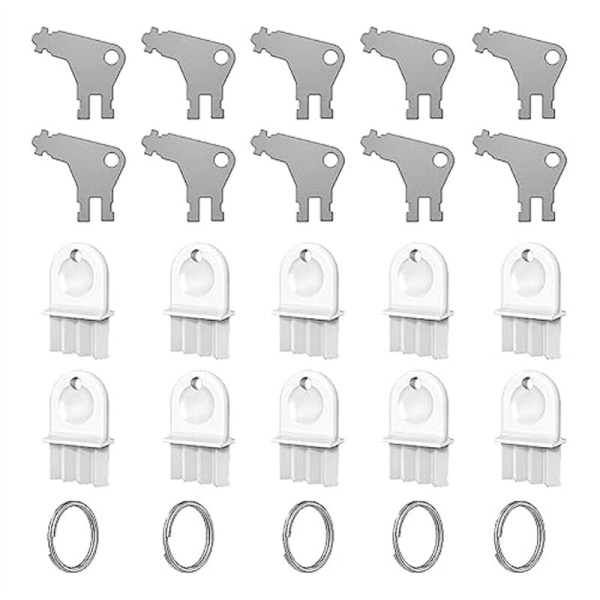 Nøkkel til papirhåndkle dispenser, 20-pakning toalettpapir dispenser nøkkel, universell erstatningsnøkkel, papirrullverktøy