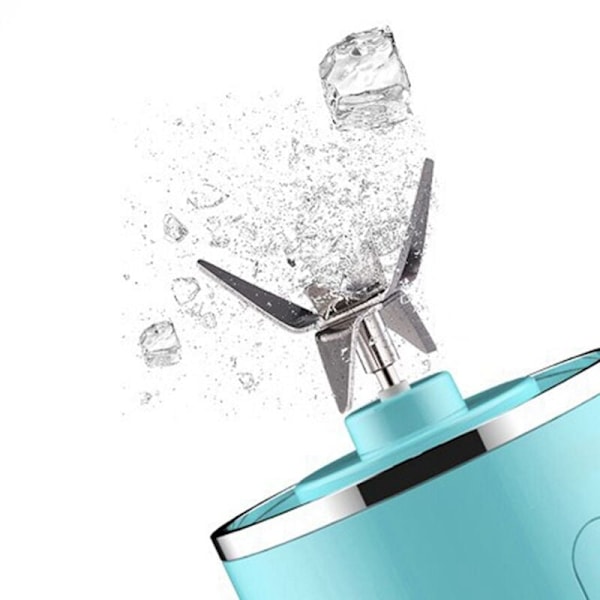 Elektrisk Glas Fruktjuicepress Mini Bärbar Smoothie Maker Blender Blender USB Laddningsbar för Resor, Gul