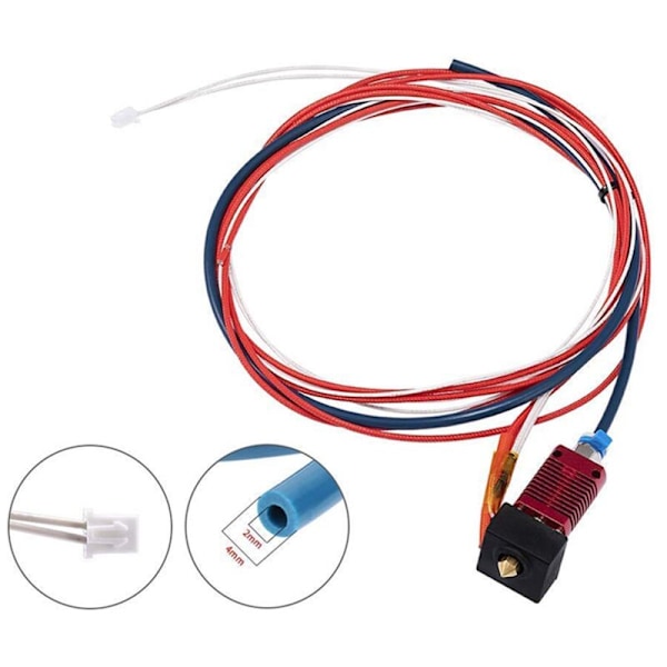 24V 40W Uppgraderad Aluminiumlegering MK8 Bowden Extruder för 3D-skrivare 3 / Pro