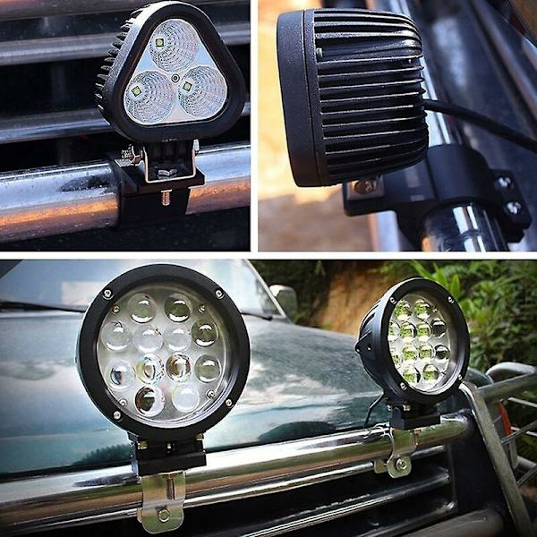2x 3 Tommer 76-81mm Bull Bar Roll Cage Montering Beslag Led Arbejdslys Bar Holder Til Suv Atv Truck Moto