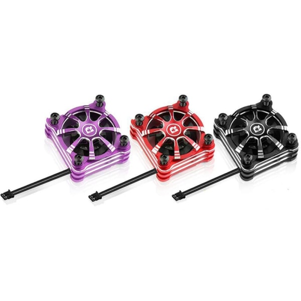 Metal High Speed ​​Fan til Athlon /10 Drift ESC XD10 PRO 5V-8V 22000 Rpm, Rød