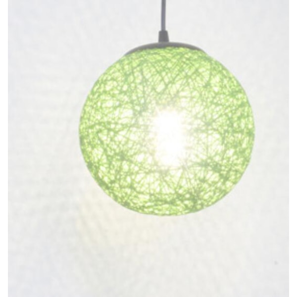 Hänglampa, ljuskrona Kreativ personlighet konst hampa boll rotting ljuskrona (15cm grön)