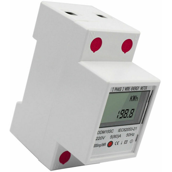 Elmätare, Strömförbrukningsskärm, 5-80A 220V 50Hz