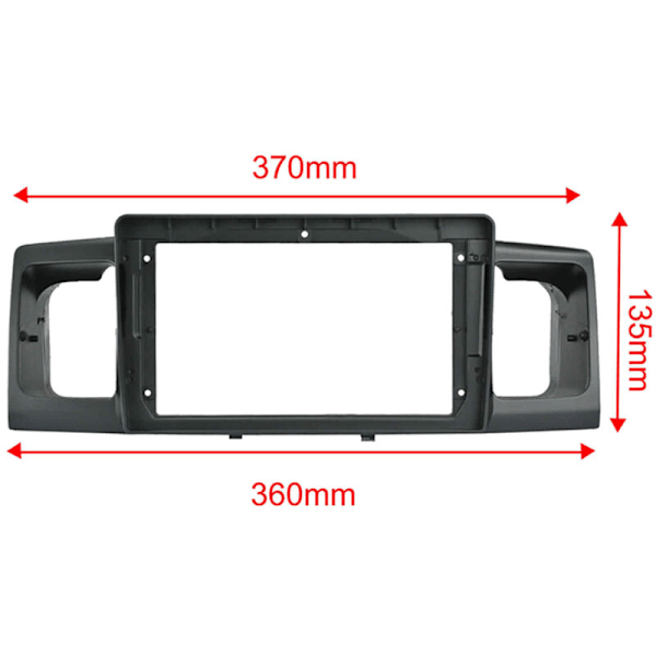 2Din 9 tommers bilstereo radiokontrollpanel dashramme for EX 2007-2017 Fascia dashramme