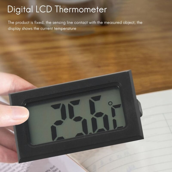 Digital LCD-termometer Temperaturmåler Probesensor fra -50 Celsius C til +110 Celsius C