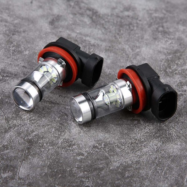 Sininen polttimo 2x H8 H11 8000K Vaaleansininen 100W LED-ajovalot Sarja Sumuvalot Ajovalo Auto LED-lamput Auto LED-lamput Auton lamput