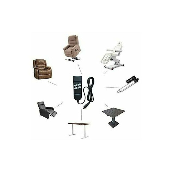 Elektrisk Recliner Fjärrkontroll - 4 Knappar 5 Stift Handkontroll Recliner Fjärrkontroll För 2 Motor Recliners, Lyftstolar Topp