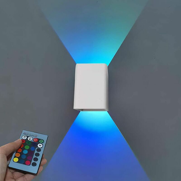 5W Indendørs LED Vægskinne, RGB Dæmpbar Stemningsskinne, Moderne Nedhængt Lys, Aluminium Vægskinne til Stue, Soveværelse, Trappe.