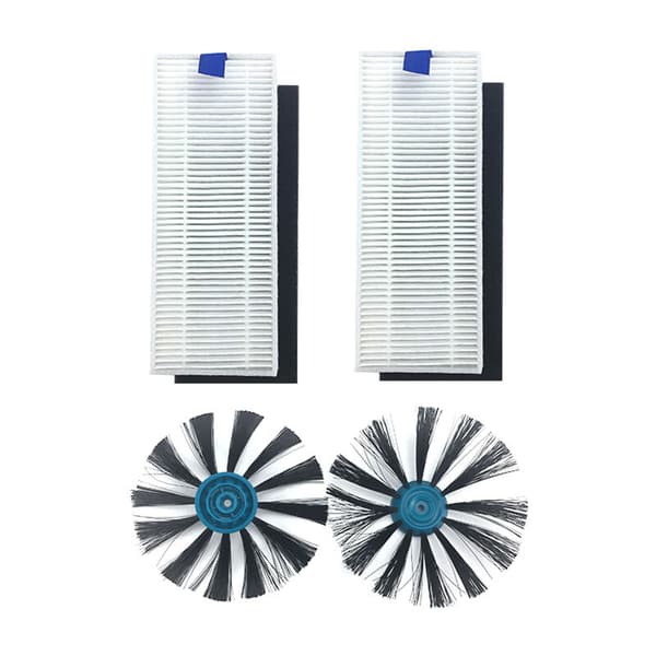 4 stycken för Bissell EV675 Robot Multi Surface Borstar Kant Vakuum och Filter
