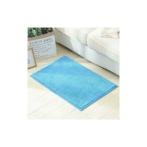 Chenille mikrofiber pels badeværelse skridsikker måtte, blød og behagelig badeværelse, superabsorberende, skridsikker og fortykket（30x50）