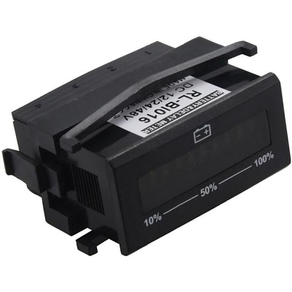 Bi016 Batterimätare Gel Batteri Voltmätare Batteriindikator med Timmätare för