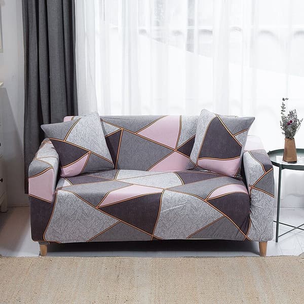 Strækbar lænestolbetræk, trykt sofaovertræk, elastisk sofaovertræk, sofaovertræk møbelbeskytter polyester dobbelt
