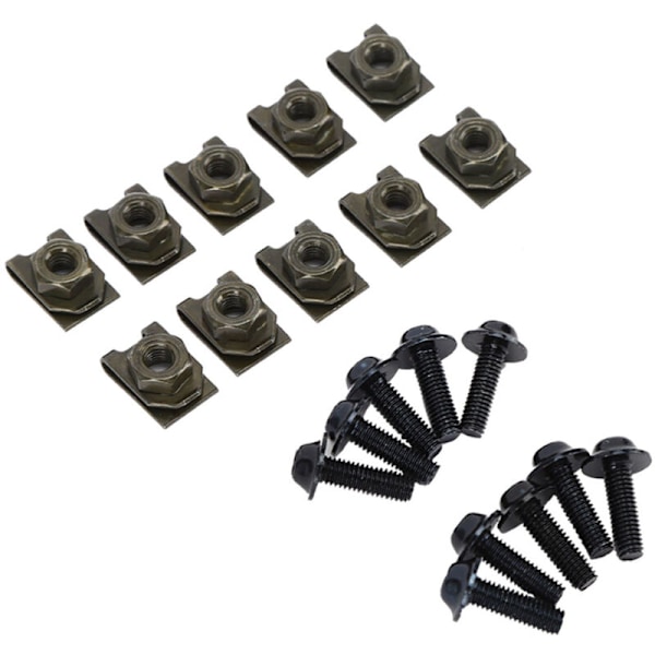 516MM Motorsykkel Fairing Kropp Boltsett Skrue Pil Hastighet Festespenne Mutter