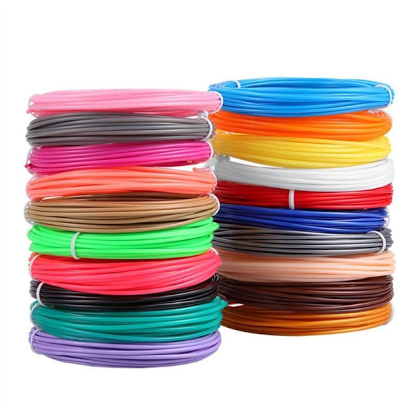 3D Pen Filament Refills 10M Multi-Type PLA Filament 1,75 mm 20 Farver, til Kunst og Børn, Kompatibel med de Fleste 3D-Penner