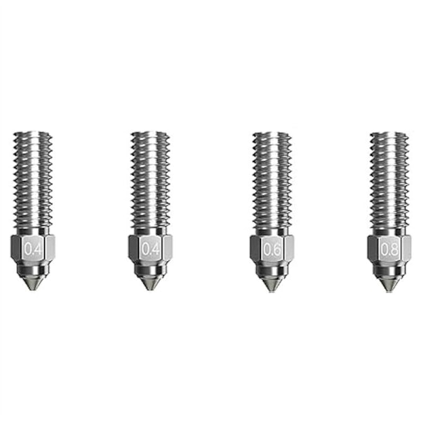 4 st Högflödesmunstycke-kit, för PLA/ABS/PETG/TPU/PP/PC-utskrift, etc. Tillgängligt för 3D-skrivare K1, K1 Max