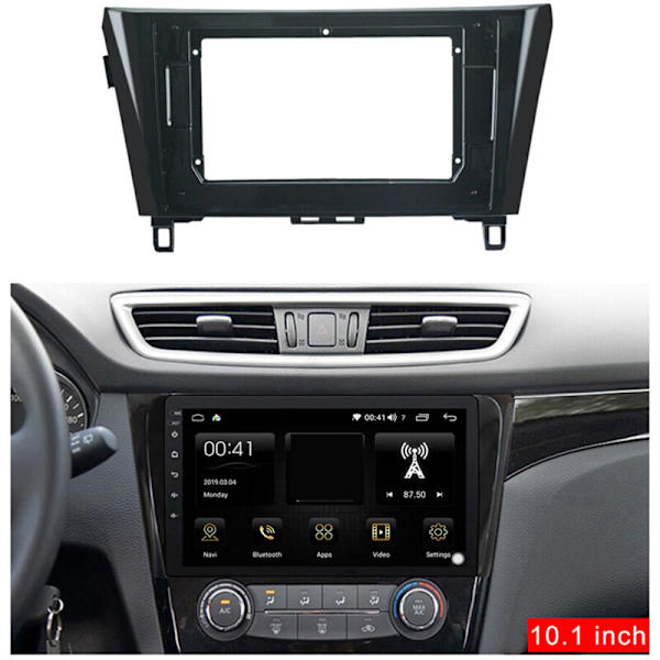 2Din 10,1 tommers bilstereo radiokontrollpanel dashbordramme for 2014-2019 Fascia