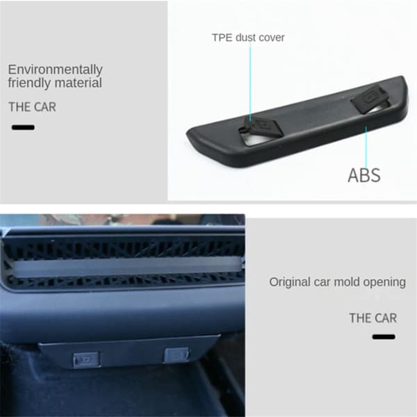 For Model 3 2024 Bakre Luftuttak USB-ladedeksel