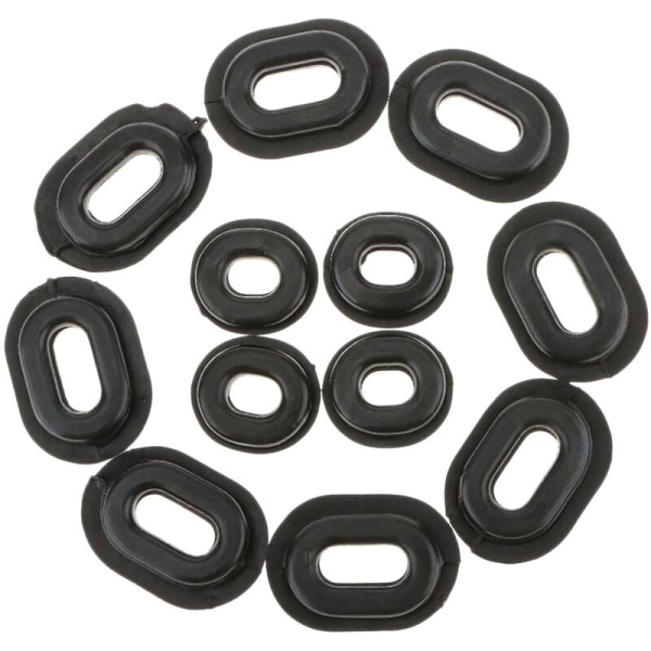 12Pcs Series Rubber Side Cover Grommets Fairings Gasket Replacement for CG125