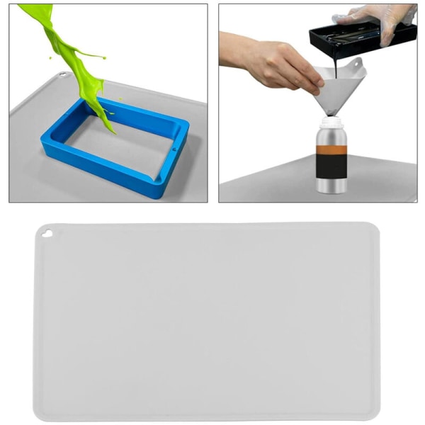 Silikonmatte for 3D-printer 410 x 310 mm for å beskytte arbeidsflaten - Grå