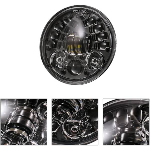 5,75 tum Universal LED-strålkastare 5 3/4 DRL Hi/Lo 36W Motorcykelstråle Blinkers Dagsljus