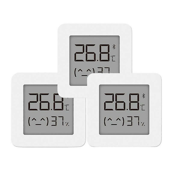 Til Xiaomi Mi Hygrometer Digitalt Termometer Professionelt Bluetooth Termometer Hjem Indendørs Luftfugtighed og Temperaturmåler til Rum Måling, 3stk