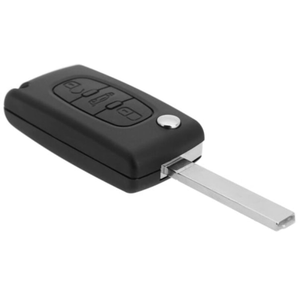 2X Fällbar fjärrnyckellös fordonsnyckelskal för 407 307 607 3 knappar
