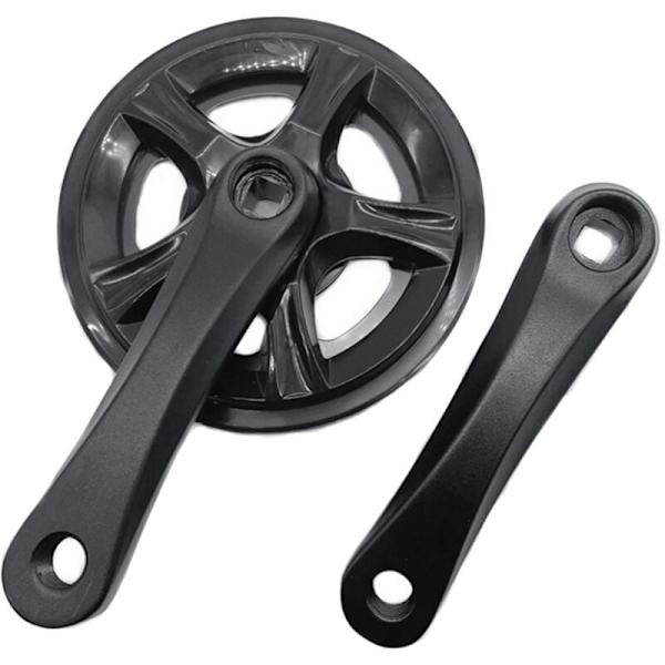 Enkelhastighetscykel vevparti 32T hopfällbar elcykel vevparti aluminiumlegering 127MM lock cykeltillbehör
