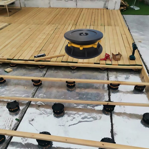 Sats om 4 universella justerbara terrassfundament för reglar och plattor, Golvstödram för stenplattor, universellt stöd, M 30-47mm