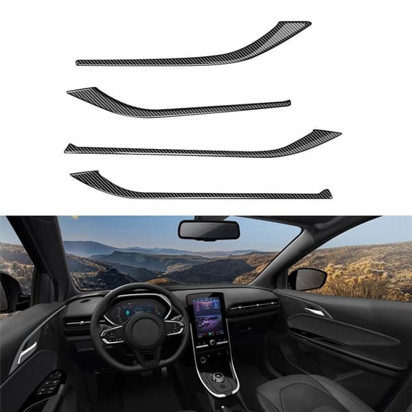 For E34 -E34 2021-2023 Karbonfiber Interiør Dørpanel Strip Deksel Ramme Trim