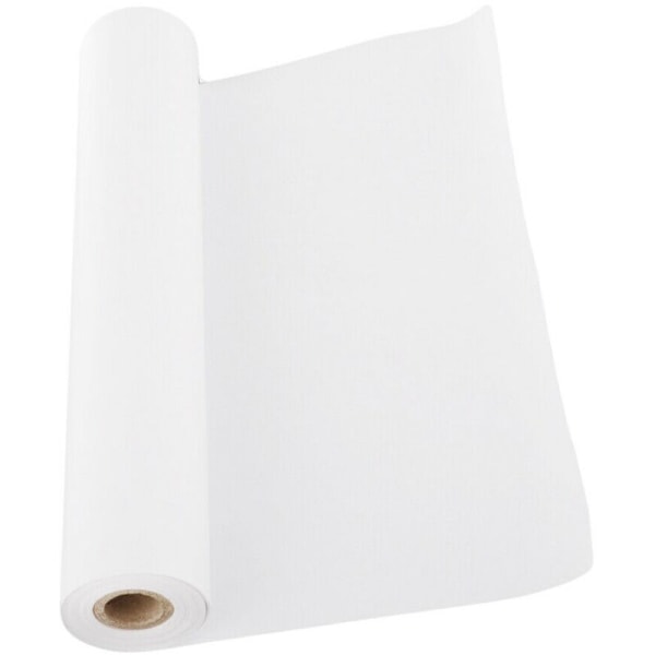 10M Rulle Vitt Ritpapper Pappersrulle Återvinningsbart Papper Konstmaterial Högkvalitativt Återvinningsbart Papper